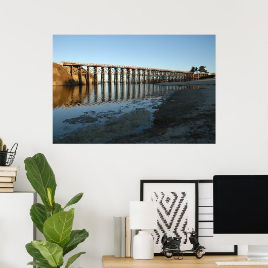 Poster Château ferroviaire (Bureau à domicile)