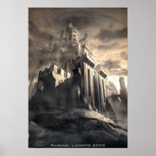 Poster Château foncé