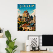 Poster 🏰 Château Frontenac de Québec (Bureau à domicile)