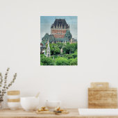 Poster Château Frontenac Québec (Cuisine)