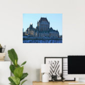 Poster Château Frontenac, Québec, Canada (Bureau à domicile)