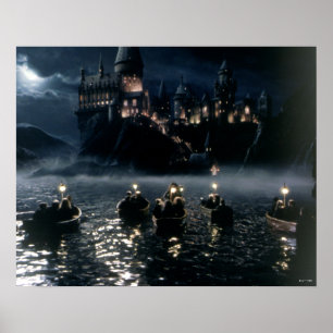 Poster Château Harry Potter Arrivée à Hogwarts
