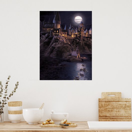 Poster Château Harry Potter | Grand lac à Hogwarts (Cuisine)