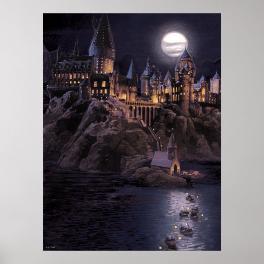 Poster Château Harry Potter | Grand Lac à Poudlard (Devant)