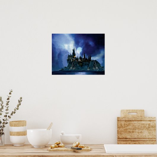 Poster Château Harry Potter | Hogwarts à la nuit (Cuisine)