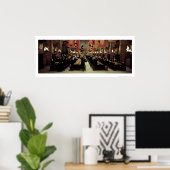 Poster Château Harry Potter | La Grande Salle (Bureau à domicile)
