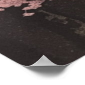 Poster Château Himeji avec fleurs de cerisiers Art japona (Coin)