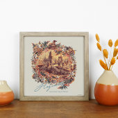 Poster CHÂTEAU HOGWARTS™ Graphique floral