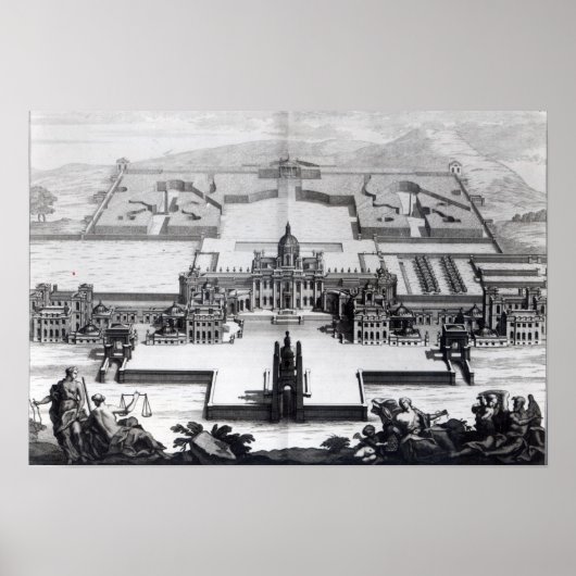 Poster Château Howard, de Vitruvius Britannicus (Devant)