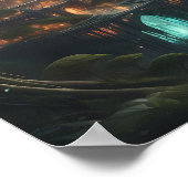 Poster Château Majestic d'Imaginaire - Enchantée Paysage  (Coin)