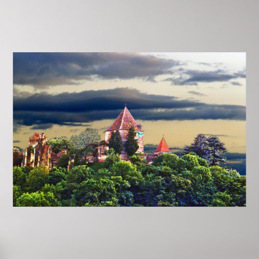 Poster château médiéval (Devant)