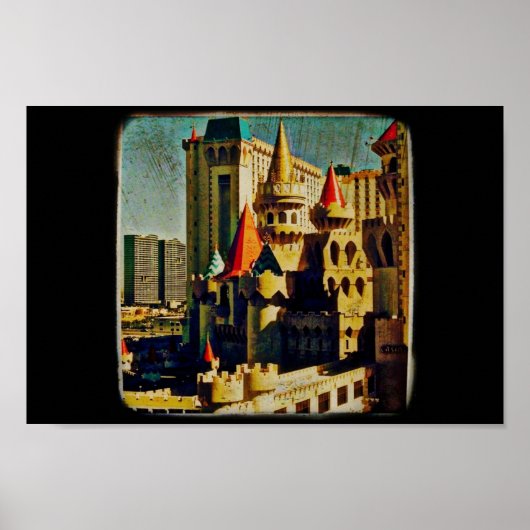 Poster Château médiéval de Grunge (Devant)