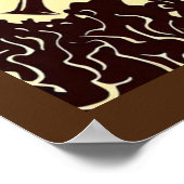 Poster Château médiéval Imaginaire - Bois coupé 2 (Coin)