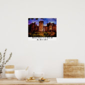 Poster Château médiéval sur le lac II (Cuisine)