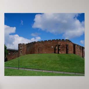 Poster Château montrant tour de la demi-lune, Chester,
