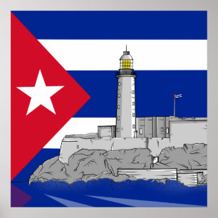 Poster Château Morro à La Havane