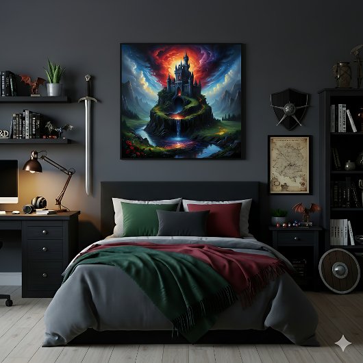 Poster Château Mystique Des Rêves