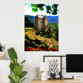 Poster château neidpath (Bureau à domicile)