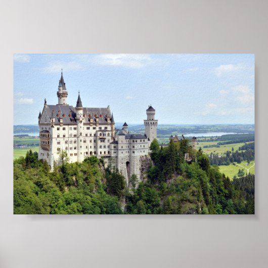 Poster Château Neuschwanstein Bavaria Allemagne (Devant)