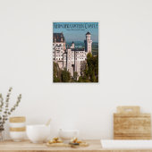 Poster Château Neuschwanstein de Marienbrücke - Français (Cuisine)