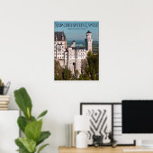 Poster Château Neuschwanstein de Marienbrücke - Français (Bureau à domicile)