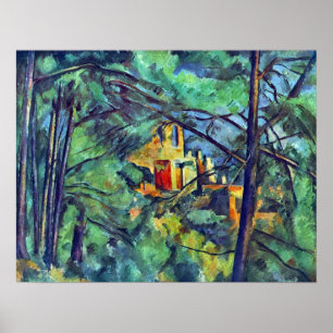 Poster Chateau noir par Paul Cezanne