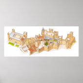 Poster Château Olite. Navarra Espagne (Devant)