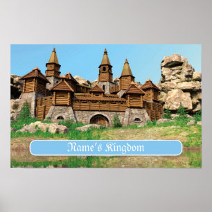 Poster Château Personnalisé pour Enfants