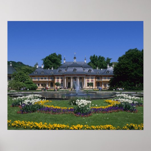 Poster Château Pillnitz, Dresde, Saxe, Allemagne (Devant)