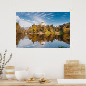 Poster Château reflété dans le lac. Photo Trakoshchan. (Cuisine)
