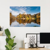 Poster Château reflété dans le lac. Photo Trakoshchan. (Bureau à domicile)