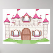 Poster Château rose (Devant)