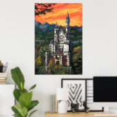 Poster Château Schloss Neuschwanstein (Bureau à domicile)