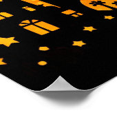 Poster Château Silhouette Nuit Mystique (Coin)