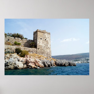 Poster Château St Peter à Bodrum, Turkiye