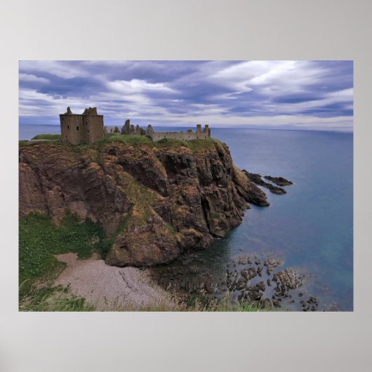 Poster Château sur la falaise (Devant)