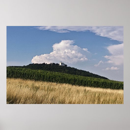 Poster Château sur une colline (Devant)