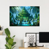 Poster Château Temple du Trône de Jade Secret (Bureau à domicile)