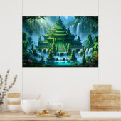 Poster Château Temple du Trône de Jade Secret (Cuisine)