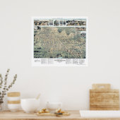 Poster Château Vert, EN Carte Panoramique - 1886 (Cuisine)