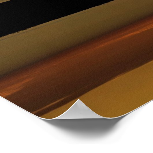 Poster Châteaux dans l'affiche aérienne - Coucher de sole (Coin)