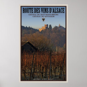 Poster Châteaux Kintzheim et Koenigsbourg