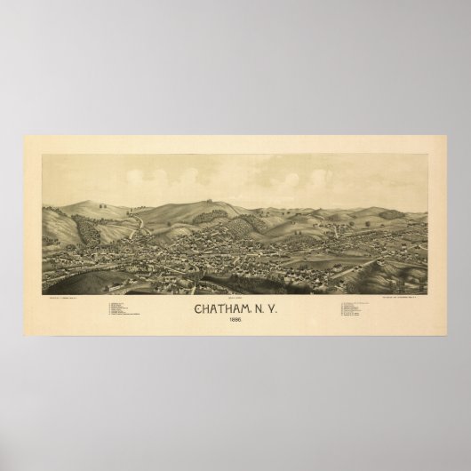 Poster Chatham NY 1886 (Devant)