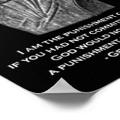 Poster Châtiment De Dieu - Citation De Genghis Khan (Coin)