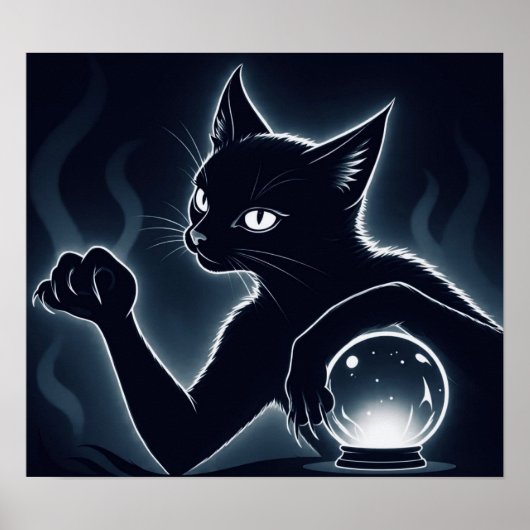 Poster ChatNoirPsychique (Devant)