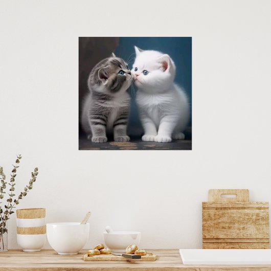 Poster chaton (Cuisine)