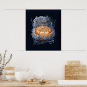 Poster ** chaton avec citrouille ** (Cuisine)