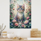 Poster Chaton bleu Eyed (Cuisine)