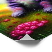 Poster Chaton de fantaisie et lune    (Coin)