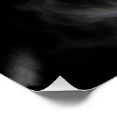 Poster Chaton Fantastique Cute White Smoke (Coin)